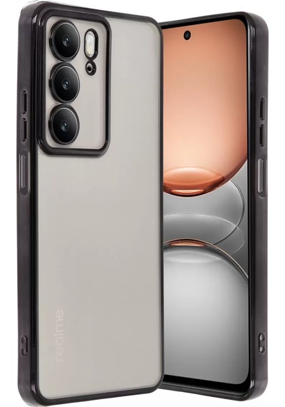Newface Realme C75 4g Kılıf Razer Lensli Silikon - Siyah