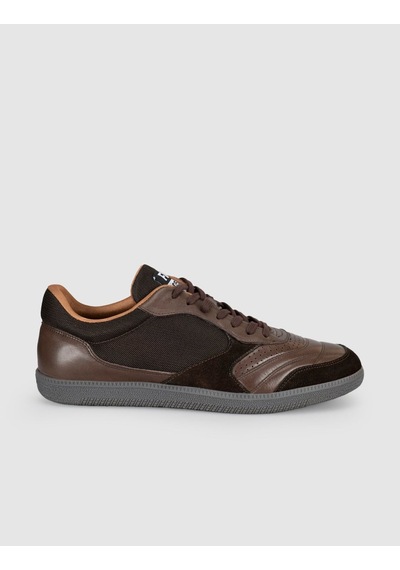 Cabani Kahverengi Hakiki Deri Erkek Sneaker Ayakkabı