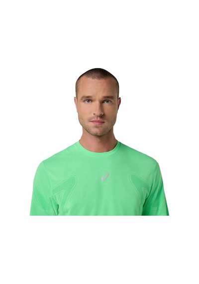 Asics Road Seamless Erkek Yeşil Koşu T-shirt 2011d355-301 Yeşil