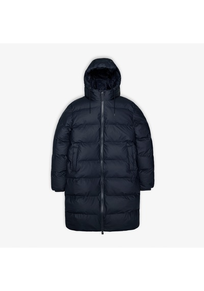 Rains Alta Long Puffer Unisex Lacivert Mont