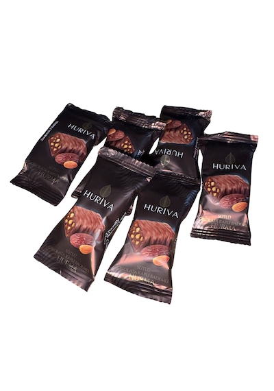 Huriva Sütlü Çikolatalı Bademli Hurma Barı 500 G