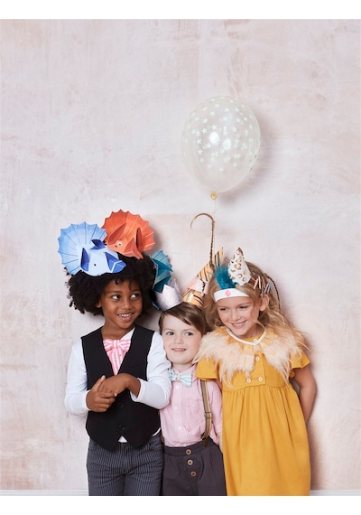 Meri Meri - Safari Party Hats - Safari Parti Şapkaları - 8'li Çok Renkli