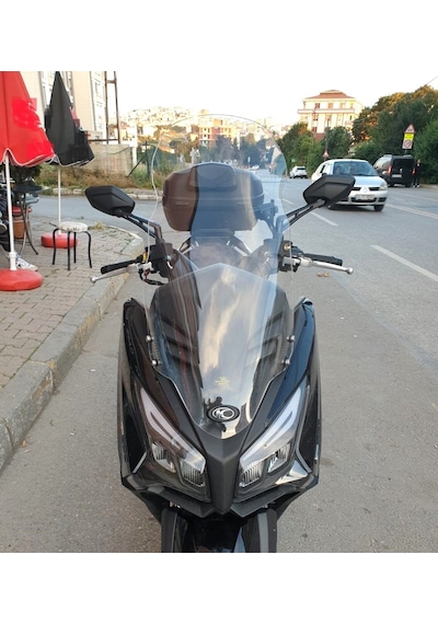 Motocam Kymco Xtown Ct 250 Ön Cam 2020-2026 Model 83cm Şeffaf Renkli 4mm Uzun
