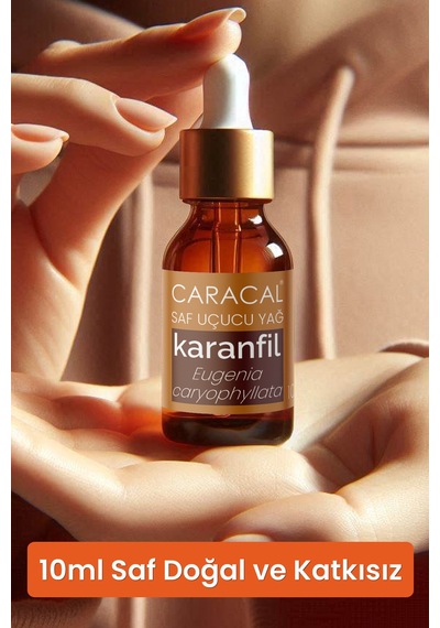 Caracal Doğal Karanfil Yağı 10ml %100 Saf Katkısız Karanfil Uçucu Yağı 10 ML