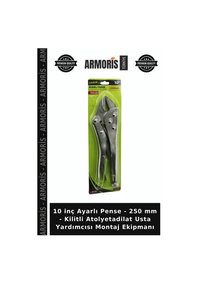 10 İnç Ayarlı Pense - 250 Mm - Kilitli Atolyetadilat Usta Yardımcısı Montaj Ekipmanı
