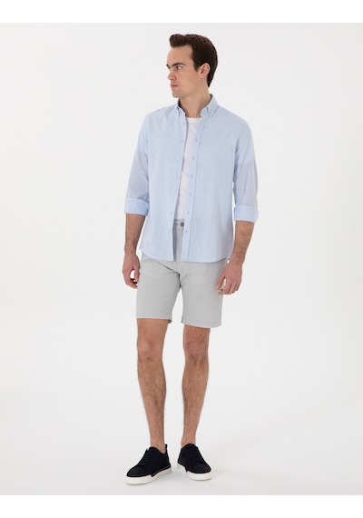 Pierre Cardin Erkek Gri Şort / Bermuda 50305289-vr024 Gri