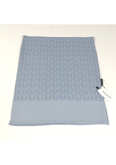 Armanda Cotton Monogram Desen Şal - 3048-77 Gri