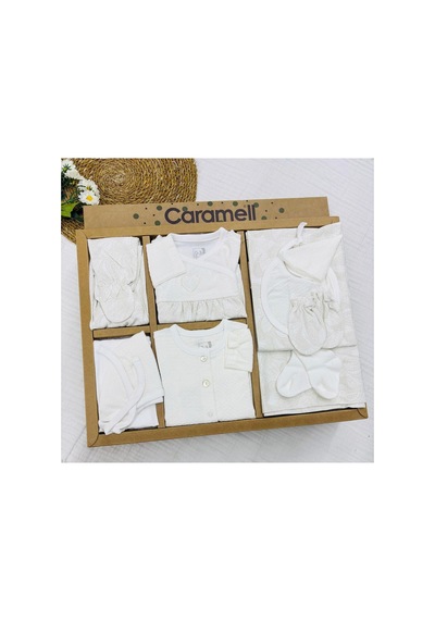 Caramell Barbosa Tiny Lace 10'lu Hastane Çıkışı 56-62cm Zk1911 Yeni Sezon 2025 Ekru