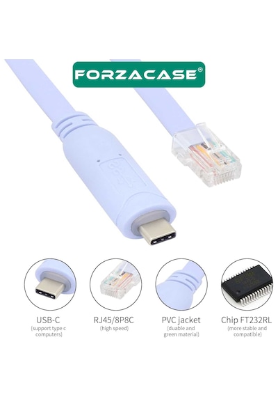 1.8mt Type-c Cisco Usb Den Rj45 E Çeviren Konsol Kablosu -fc882