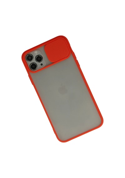 Ilkeshop Newface Apple iPhone Uyumlu 11 Pro Kılıf Palm Buzlu Kamera Sürgülü Silikon - Kırmızı