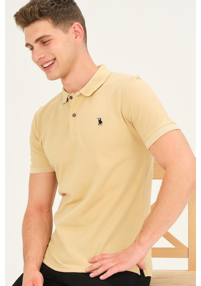 T8561 Dewberry Erkek Tshırt-bej Bej