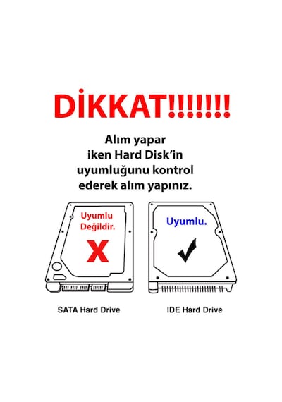2.5 İde Harddisk Kutusu Usb2.0 - İde Hdd Kutu Çevirici Bağlantı
