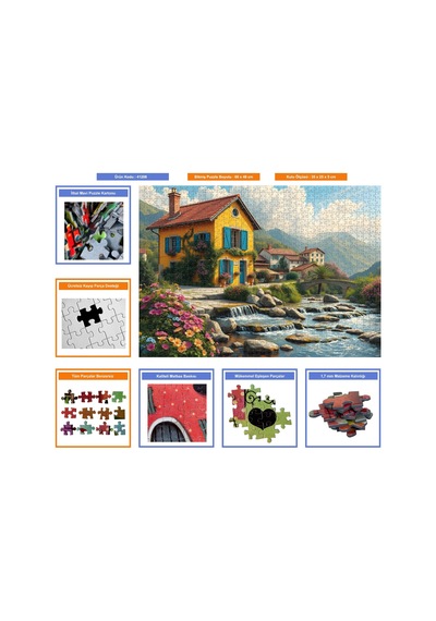 Nova Puzzle 1000 Parçalık Puzzle/yapboz - Dere Kenarında Bahar - 41208