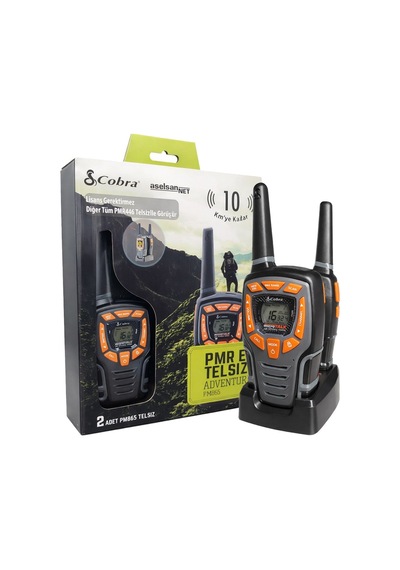 Aselsannet Cobra Pm-865 Adventure Pmr446 El Telsizi Lcd Ekranlı 10 Km Menzilli 16 Kanal