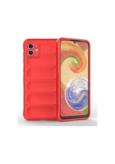 Newface Samsung Galaxy A04 Kılıf Optimum Silikon - Kırmızı