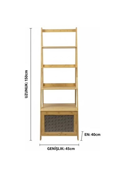 Bambu Dolap 3 Raflı Organizer Bambu Bambu Dolap 3 Raflı Organizer Bambu