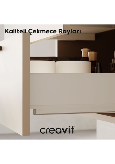 Creavit D20 80 Cm İki Çekmeceli Lav. Dolabı Dafne Melamin Demonte Dafne Creavit D20 80 Cm İki Çekmeceli Lav. Dolabı Dafne Melamin Demonte Dafne