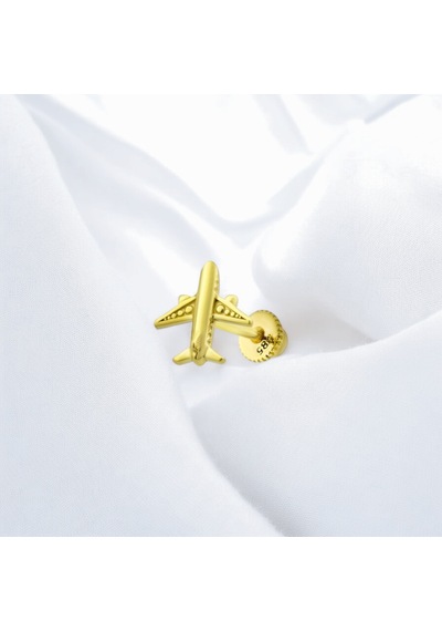 Glorria Altın Uçak Helix Piercing Altın