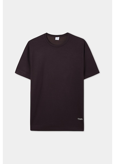 Twn Relaxed Fit Kahverengi Düz T-shirt 6ec146171622m Çok Renkli
