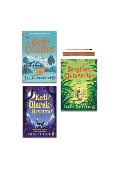 Genç Timaş Ben Cosmo - Kedi Olarak Hayatım - Sevgiler Clementine Carlie Sorosiak Set - 3 Kitap
