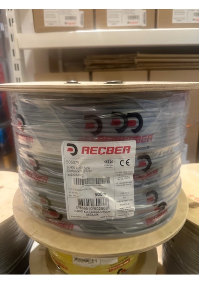 Reçber Cat 6 H.f. U/utp Sl400 23 Awg 500 M. Makara Gri