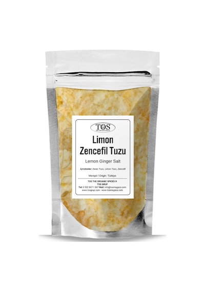 Tos The Organic Spices Limon Zencefil Tuzu 500 G Lemon Ginger Salt