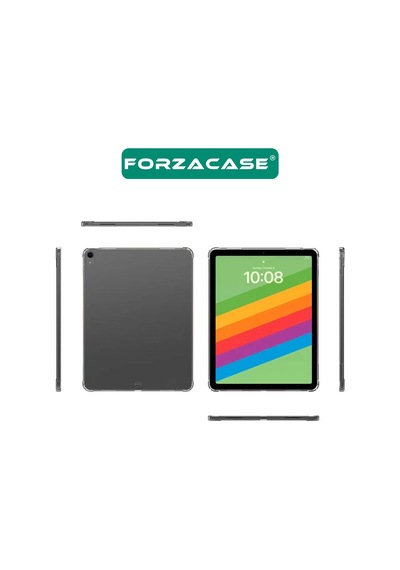 Forzacase Apple Uyumlu iPad  Air 13 2025 13 İnch İle Anti Shock Silikon Kılıf Şeffaf - Fc014 Arka Kapak