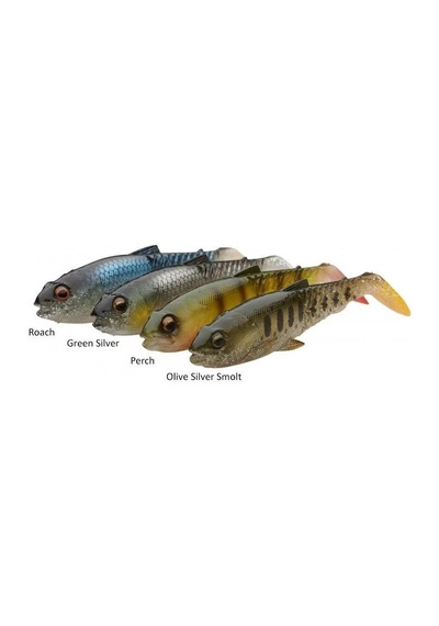 Savage Gear Craft Cannibal Paddletail 12.5 Cm 20 Gr Clear Water Mix 4 Adet