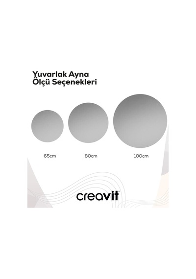 Creavit D20 100 Cm Yuvarlak Ayna Cam