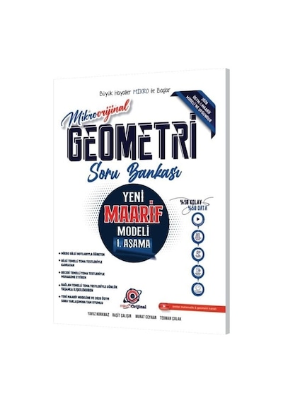 Orijinal Yks Tyt Geometri Mikro Orijinal Soru Bankası 1. Aşama Orijinal Yayınları