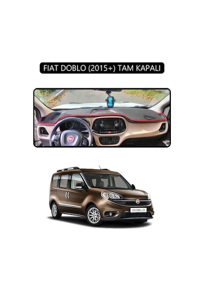 Fıat Doblo 2015+ Tam Kapalıtorpido Koruma Halısı Siyah Kenar