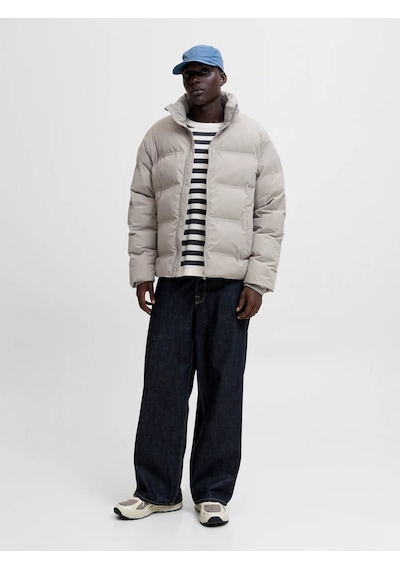 Jack & Jones Jjesoho Puffer Gri Erkek Mont 12278750 Gri