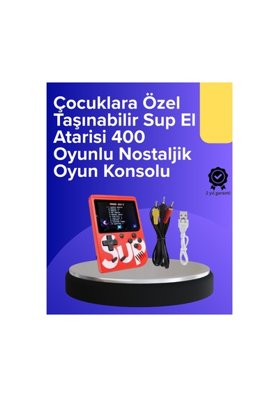 Çocuklar İçin 400 Retro Oyunlu Konsol - Hs08375040-7437 Renkli