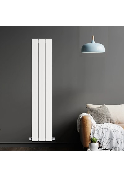 1800x355mm Dikey Alüminyum Radyatör Arnika Beyaz