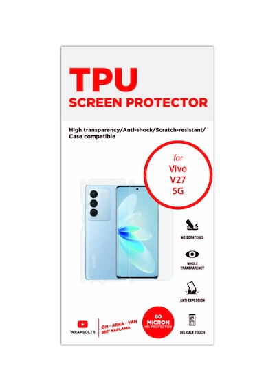 Vivo V27 5g Full Body 360 Derece Kaplama Ön Arka Ve Yan Hd Film