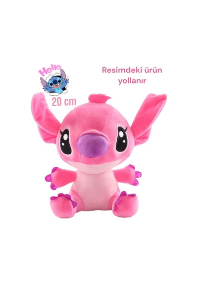 Lilo Ve Stitch Pelüş Oyuncak 20 Cm Orta Boy Stiç Pembe Karışık