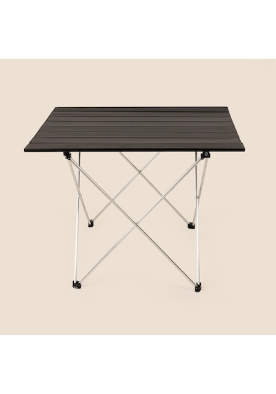 Katlanabilir Alüminyum Kamp Masası - Siyah - 51x47x66 Cm Çok Renkli