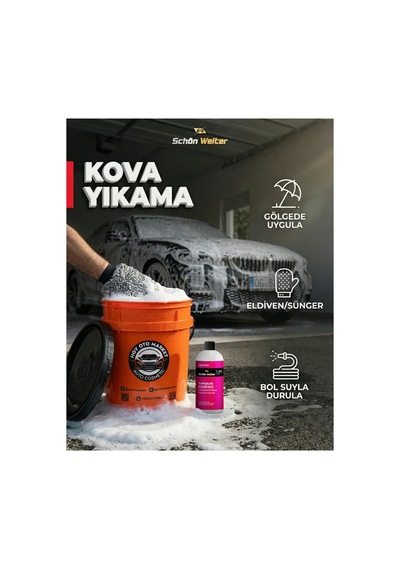 Araç Oto Ph Nötr Sıo02 Oto Yıkama Şampuanı 500ml Panda