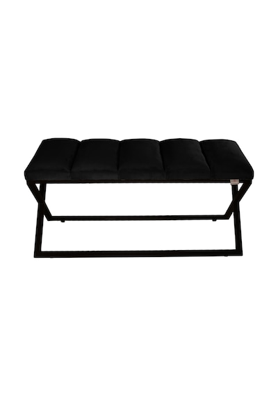 Varcera Black- Siyah Dilimli Model Puf & Bench & Koltuk & Oturma Bankı & Yatak Odası Önü