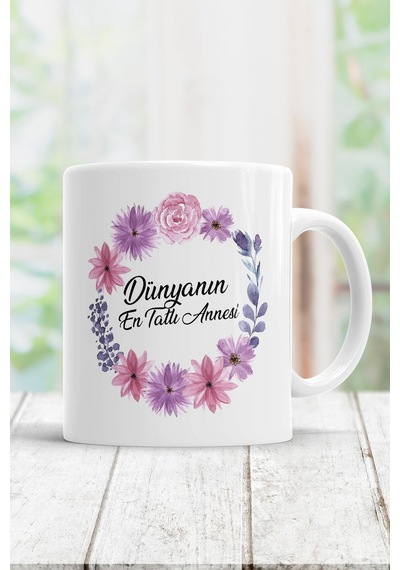 Dünyanın En Tatlı Annesi Kupa Bardak 89 Beyaz