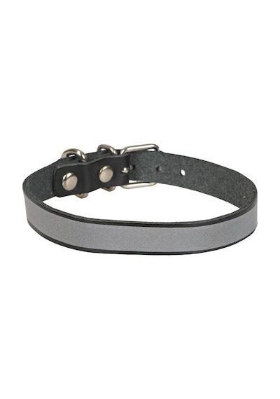 Cattie Reflektörlü Deri Kedi Boyun Tasması L 1.2x25-29CM Siyah