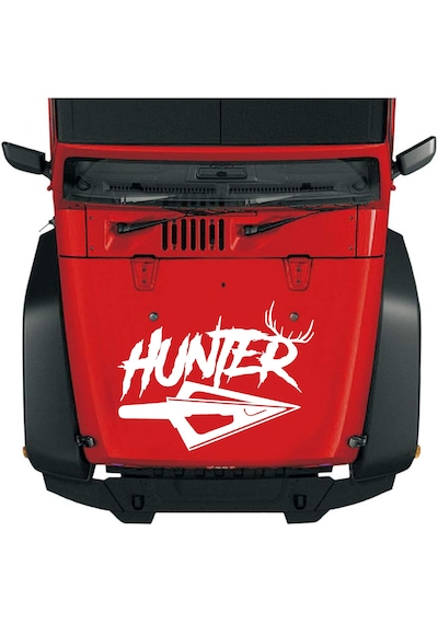 Hunter Avcı Sticker - Araba Oto Motosiklet Karavan Cam Sticker - 00267 60x45 Cm