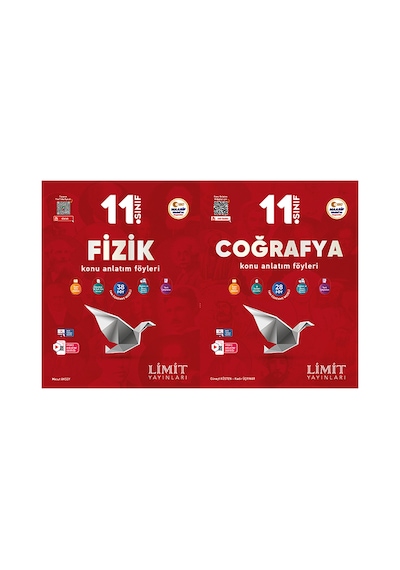 Limit 2027 11. Sınıf Fizik + Coğrafya Konu Anlatım Föyleri Seti 2 Kitap Maarif Model