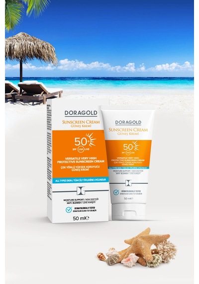 Doragold SPF 50+ Leke Karşıtı Çok Yönlü Güneş Kremi 50 ML
