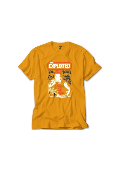 The Exploited On Stage Sarı Tişört-Sarı