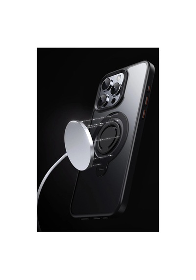 Joko Apple iPhone Uyumlu 16 Pro Avatar 360 Dönen Magsafe Kapak - Siyah İtdark20409