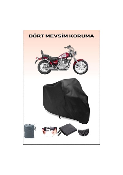 Siyah Keeway Super Shadow 250 Uyumlu Motorsiklet Branda, Motor Örtüsü