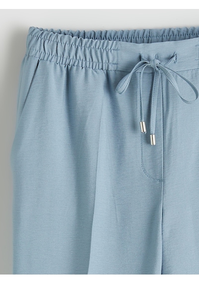 Lcw Modest Mavi Beli Lastikli Havuç Kesim Kadın Pantolon