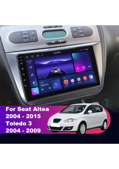 Medya Magic Seat Altea Toledo 2004-2007 Uyumlu 4-32 Gb Multimedya Navigasyon 9"