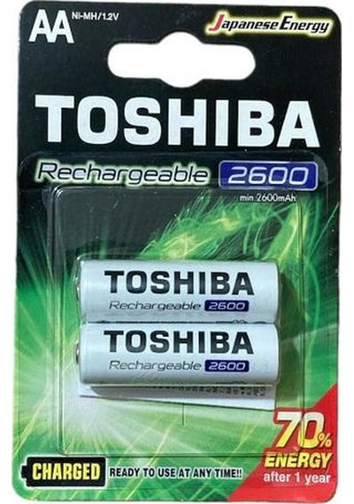 1.2v 2600mah Ni-mh Aa Şarj Edilebilir Kalem Pil 2'li Pake